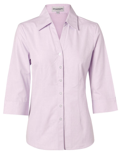Ladies CVC Oxford 3/4 Sleeve Shirt - M8040Q