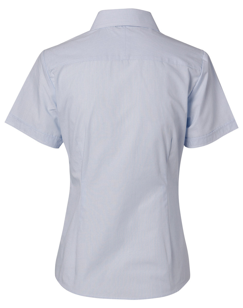 Ladies Fine Stripe Short Sleeve Shirt - M8211