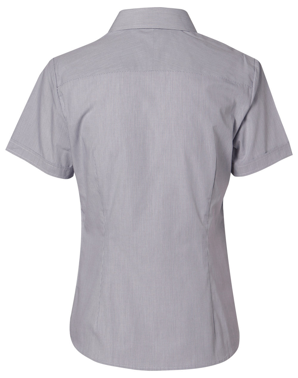 Ladies Fine Stripe Short Sleeve Shirt - M8211