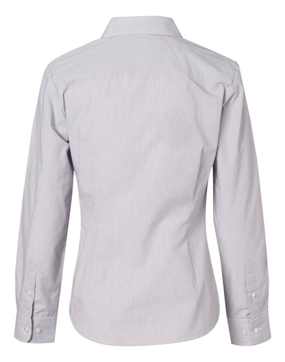 Ladies Fine Stripe Long Sleeve Shirt - M8212