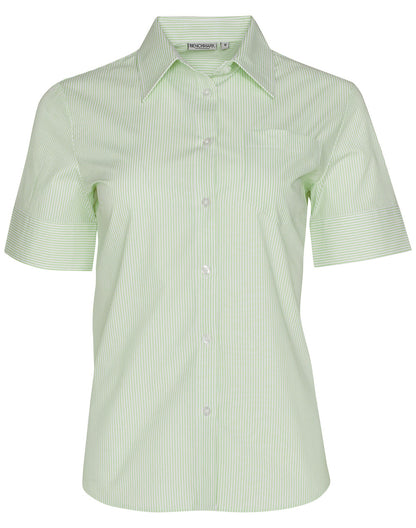 Ladies Balance Stripe Short Sleeve Shirt - M8234