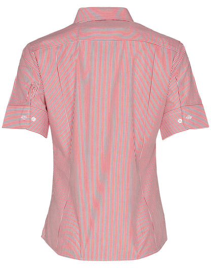 Ladies Balance Stripe Short Sleeve Shirt - M8234