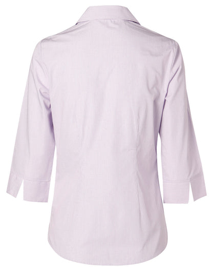 Ladies Mini Check 3/4 Sleeve Shirt - M8360Q