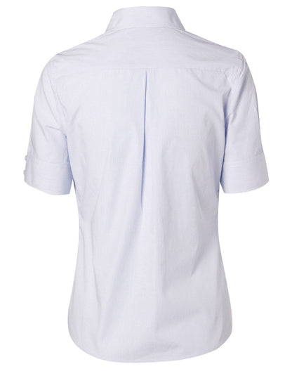 Ladies Mini Check Short Sleeve Shirt - M8360S