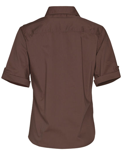 Ladies Short Sleeve Military Shirt - M8911
