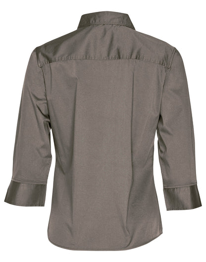 Ladies 3/4 Sleeve Military Shirt - M8913