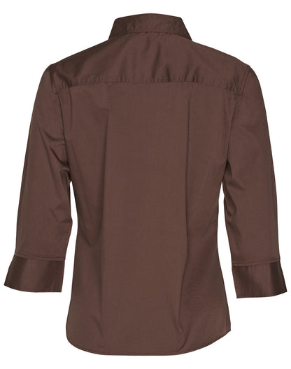 Ladies 3/4 Sleeve Military Shirt - M8913