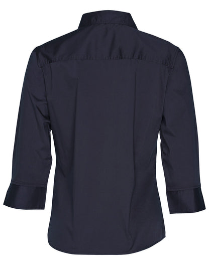 Ladies 3/4 Sleeve Military Shirt - M8913