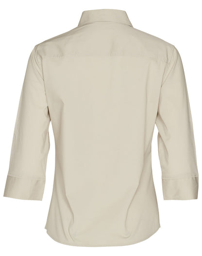 Ladies 3/4 Sleeve Military Shirt - M8913