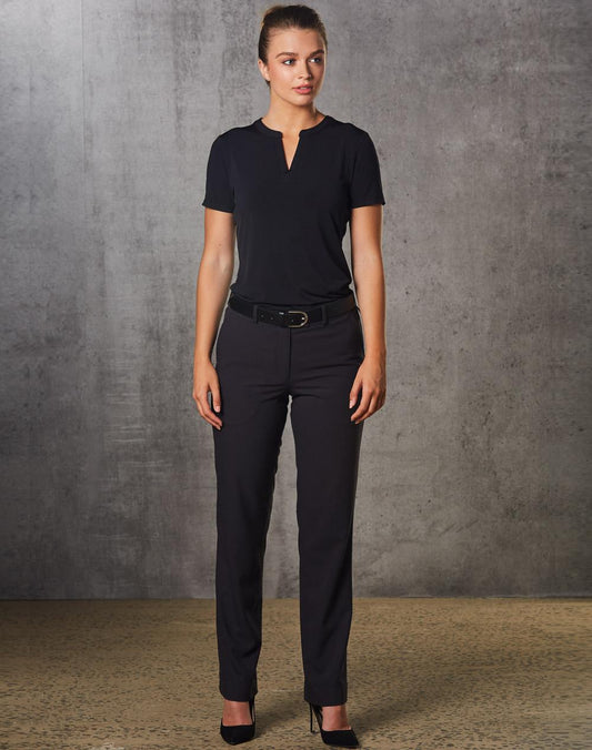 Ladies Poly Viscose Stretch Flexi Waist Utility Pants - M9440