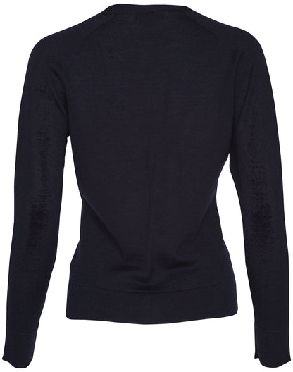 Ladies V-Neck Long Sleeves Cardigan - M9602