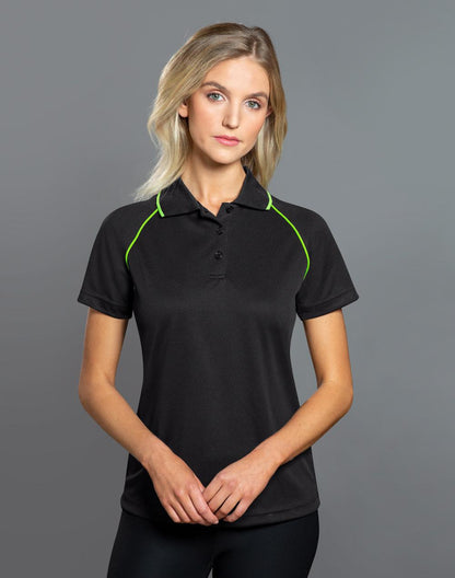 Ladies Cooldry Raglan Short Sleeve Contrast - PS19 (9 Colours)
