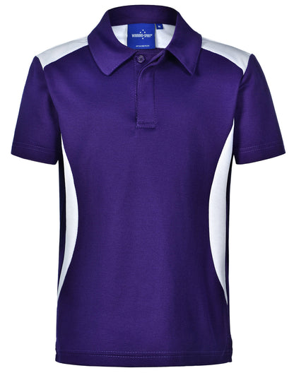 Children's TrueDry Contrast Short Sleeve Polo - PS31K (8 Colours)