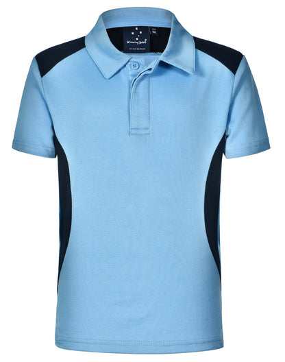 Children's TrueDry Contrast Short Sleeve Polo - PS31K (8 Colours)