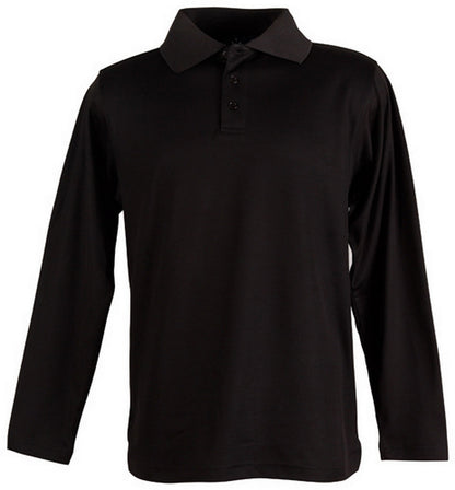 Men's Cotton Back TrueDry Long Sleeve Polo - PS35