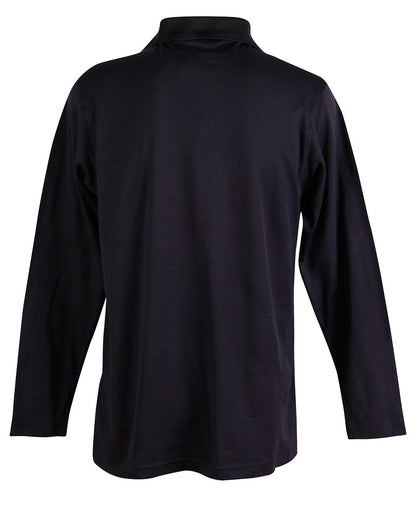 Men's Cotton Back TrueDry Long Sleeve Polo - PS35