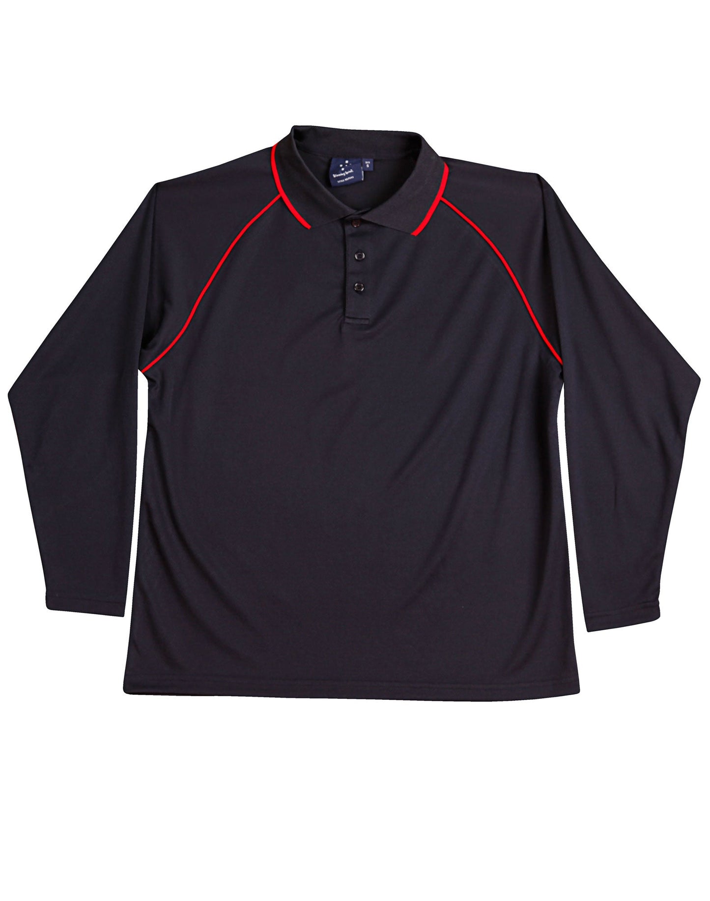 Kids Cooldry Long Sleeve Contrast Polo - PS43K
