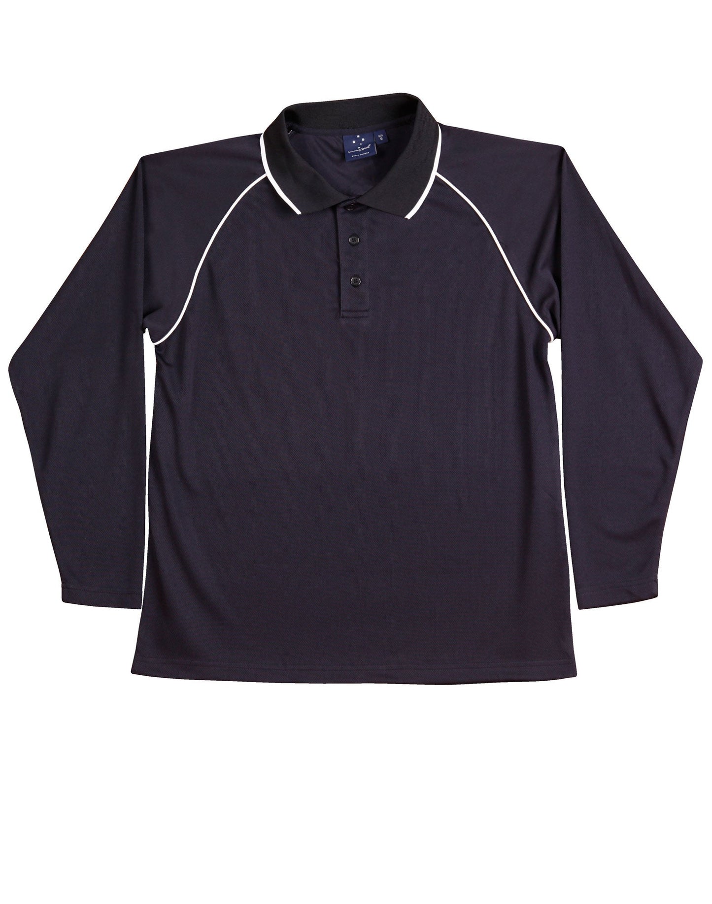 Kids Cooldry Long Sleeve Contrast Polo - PS43K