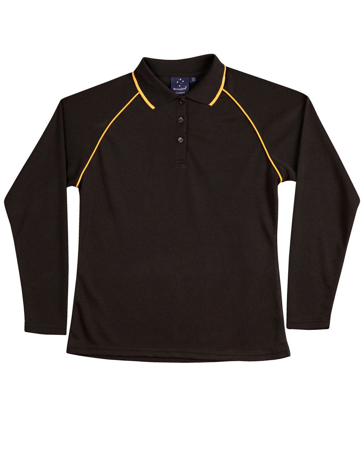 Ladies Cooldry Long Sleeve Contrast Polo - PS44