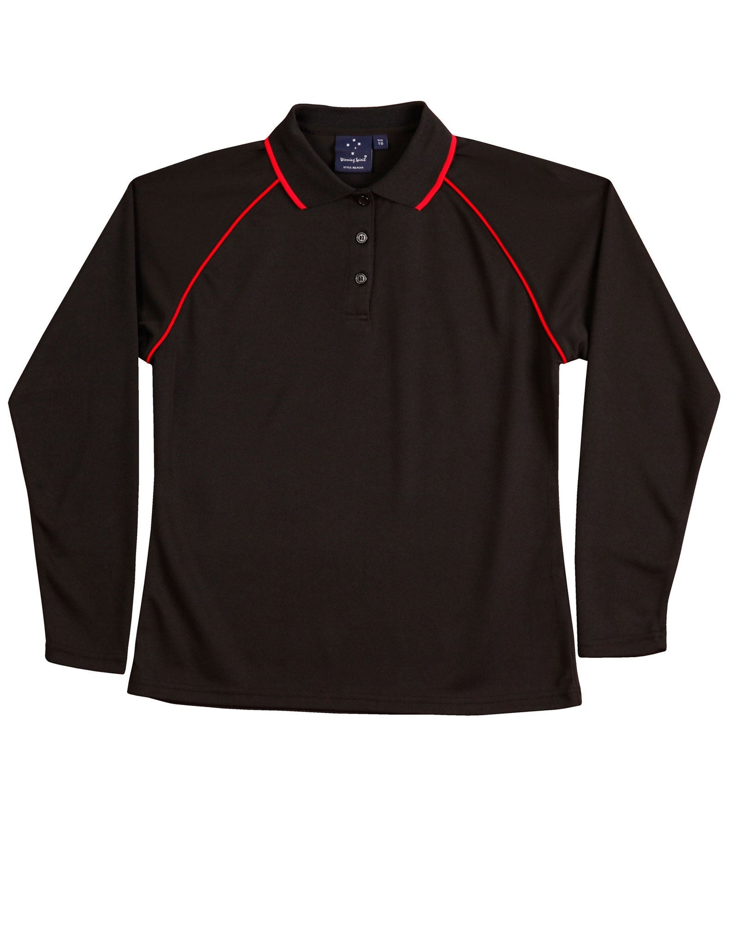Ladies Cooldry Long Sleeve Contrast Polo - PS44