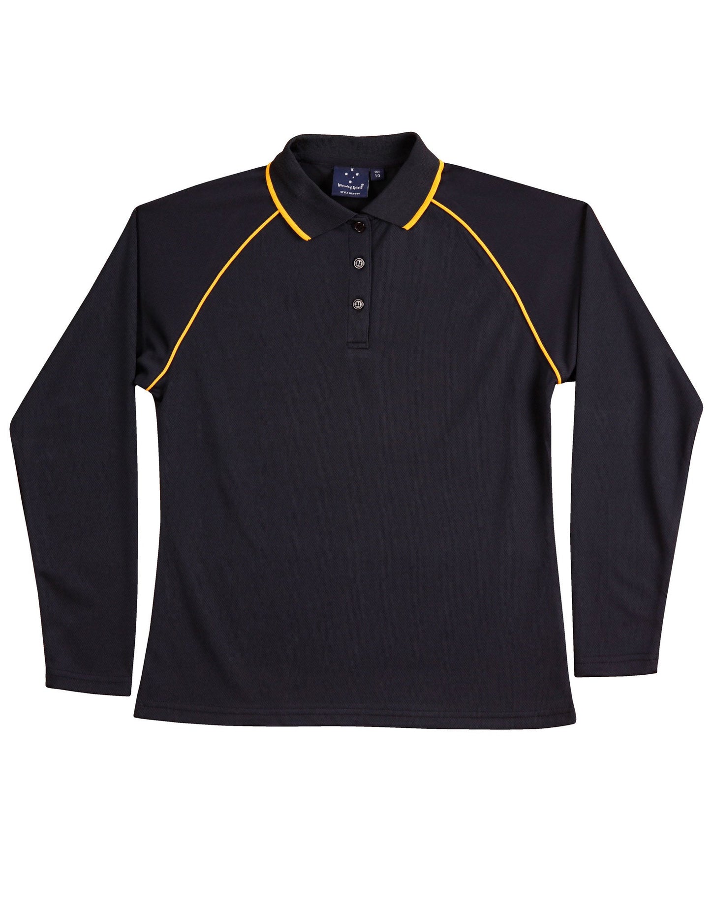 Ladies Cooldry Long Sleeve Contrast Polo - PS44