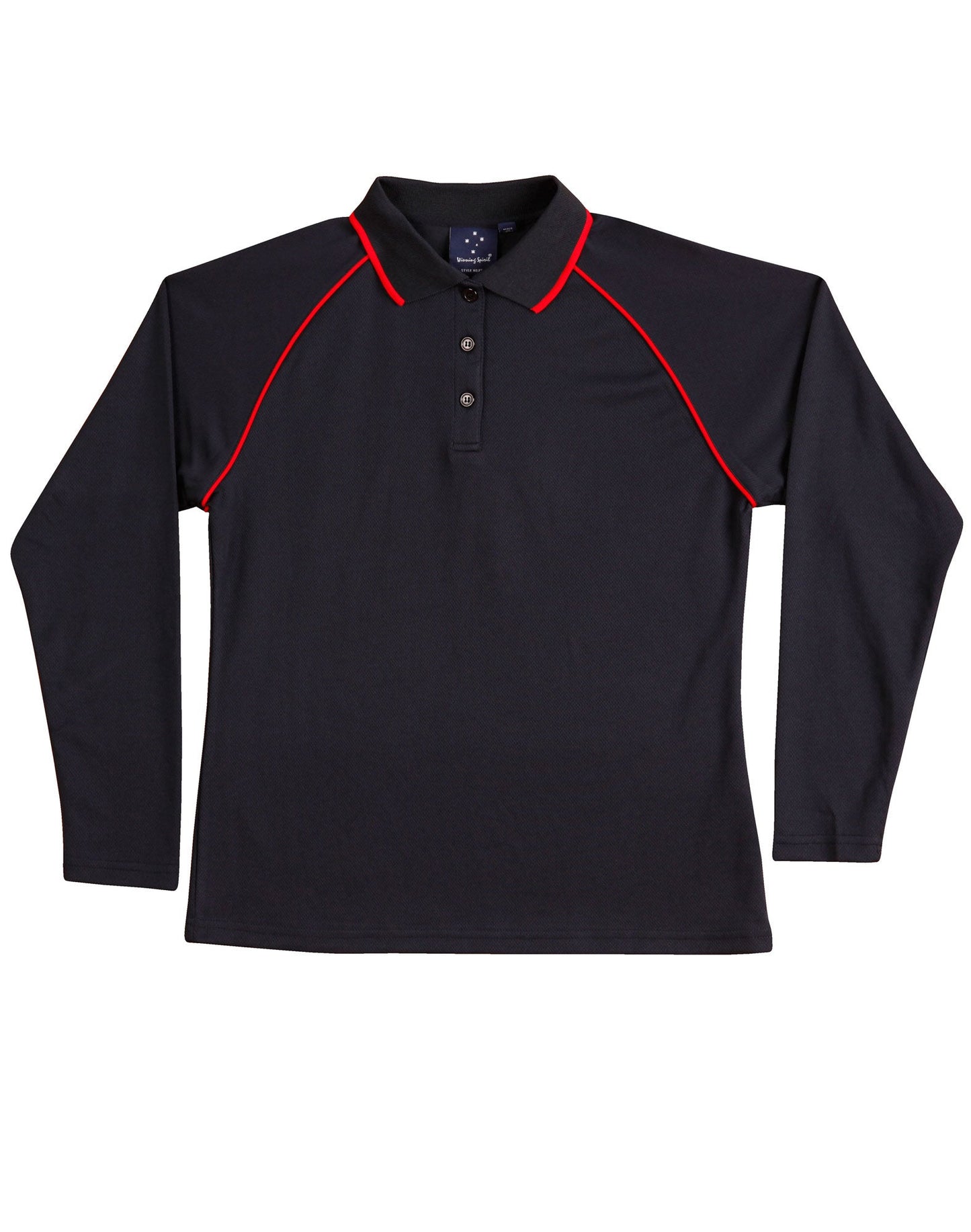 Ladies Cooldry Long Sleeve Contrast Polo - PS44