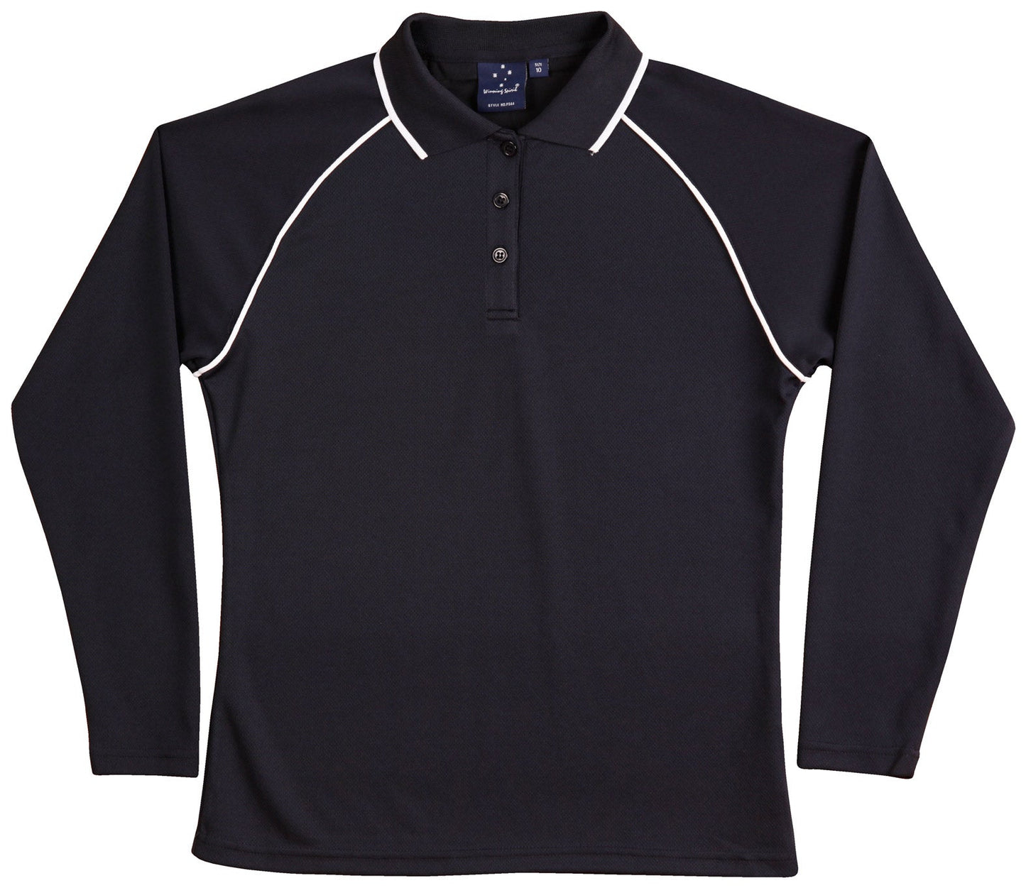 Ladies Cooldry Long Sleeve Contrast Polo - PS44