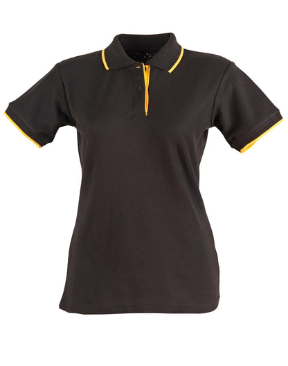 Ladies Contrast Poly/Cotton Short Sleeve Polo - PS48A