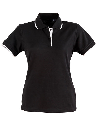 Ladies Contrast Poly/Cotton Short Sleeve Polo - PS48A