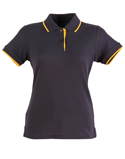 Ladies Contrast Poly/Cotton Short Sleeve Polo - PS48A