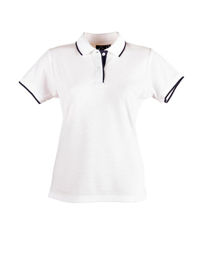 Ladies Contrast Poly/Cotton Short Sleeve Polo - PS48A