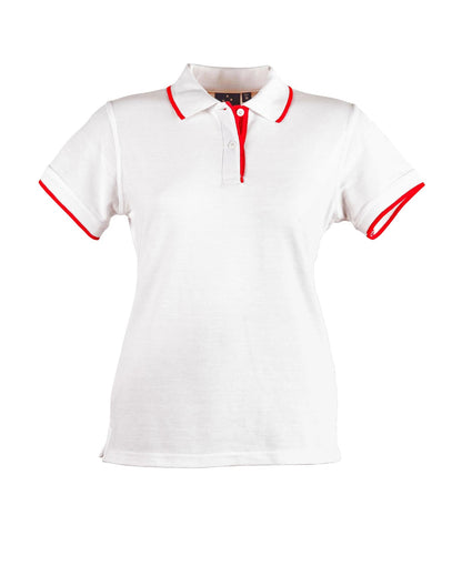 Ladies Contrast Poly/Cotton Short Sleeve Polo - PS48A