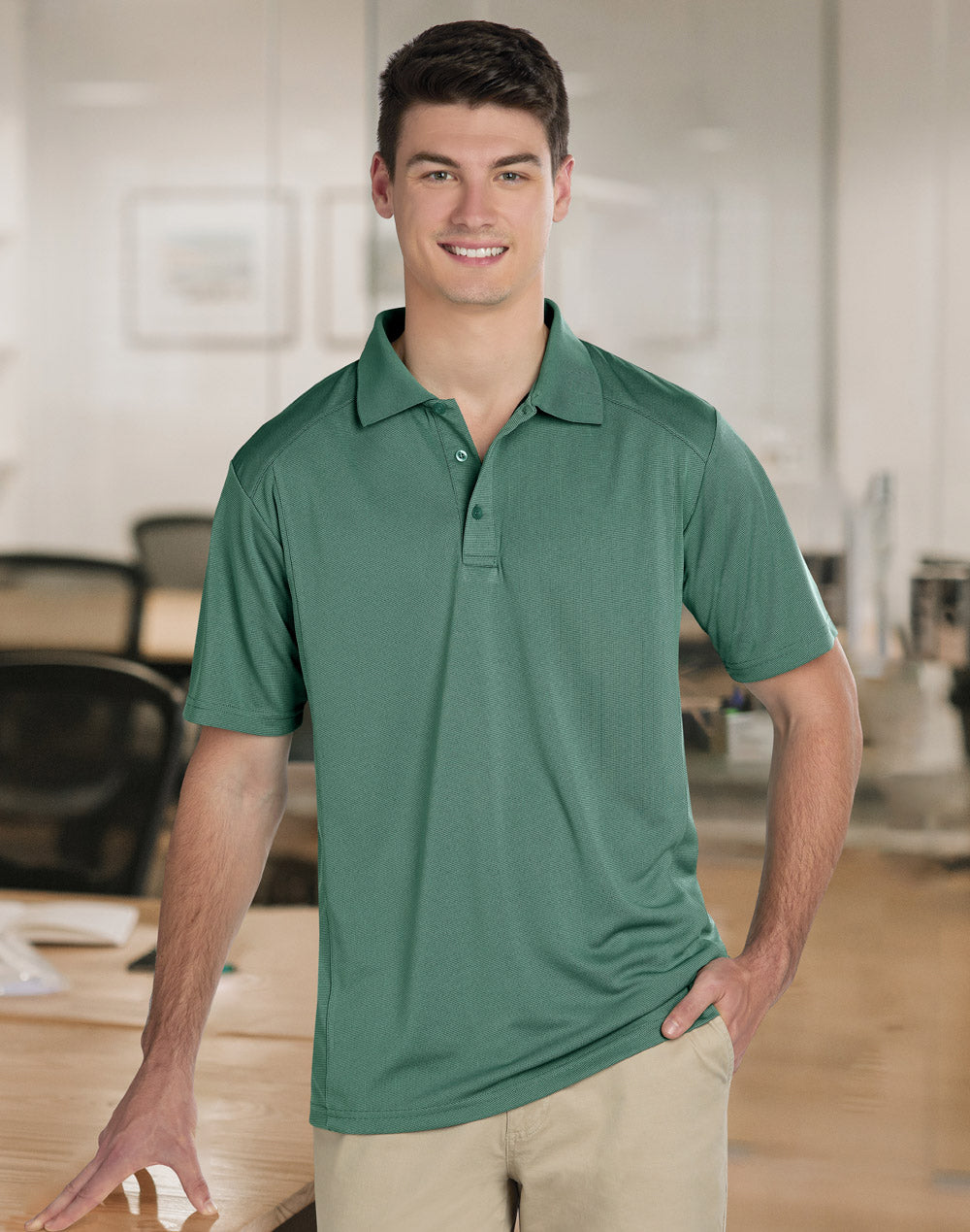 Men's Bamboo Charcoal Interlock Polo - PS59