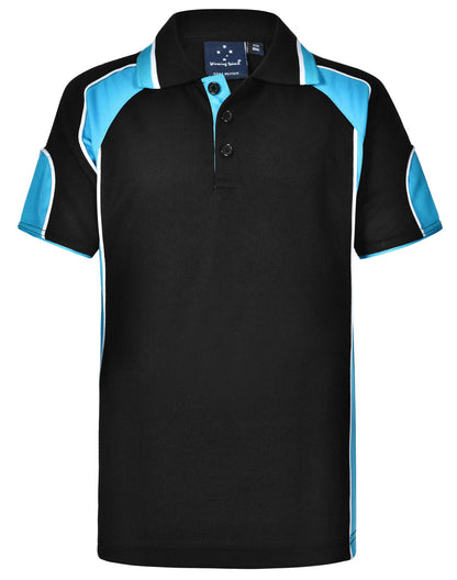 Kids Cooldry Contrast Polo Sleeve Panels - PS61K (10 colours)