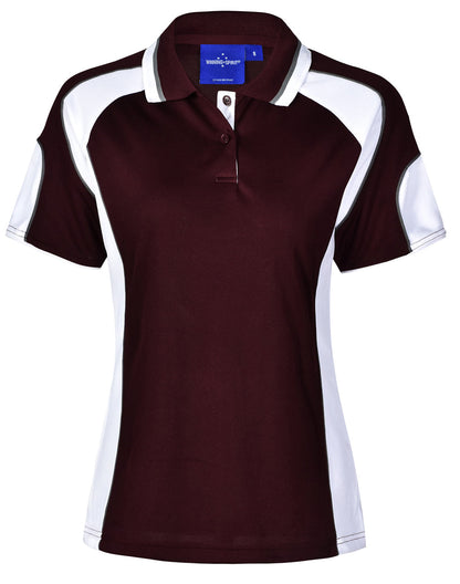 Ladies Cooldry Contrast Polo Sleeve Panels - PS62 (10 colours)