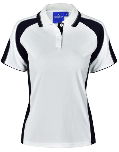 Ladies Cooldry Contrast Polo Sleeve Panels - PS62 (8 colours)