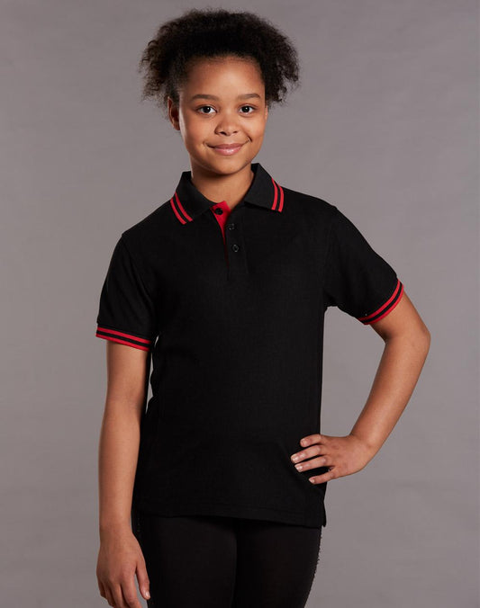 Kids Pique Short Sleeve Polo - PS65K