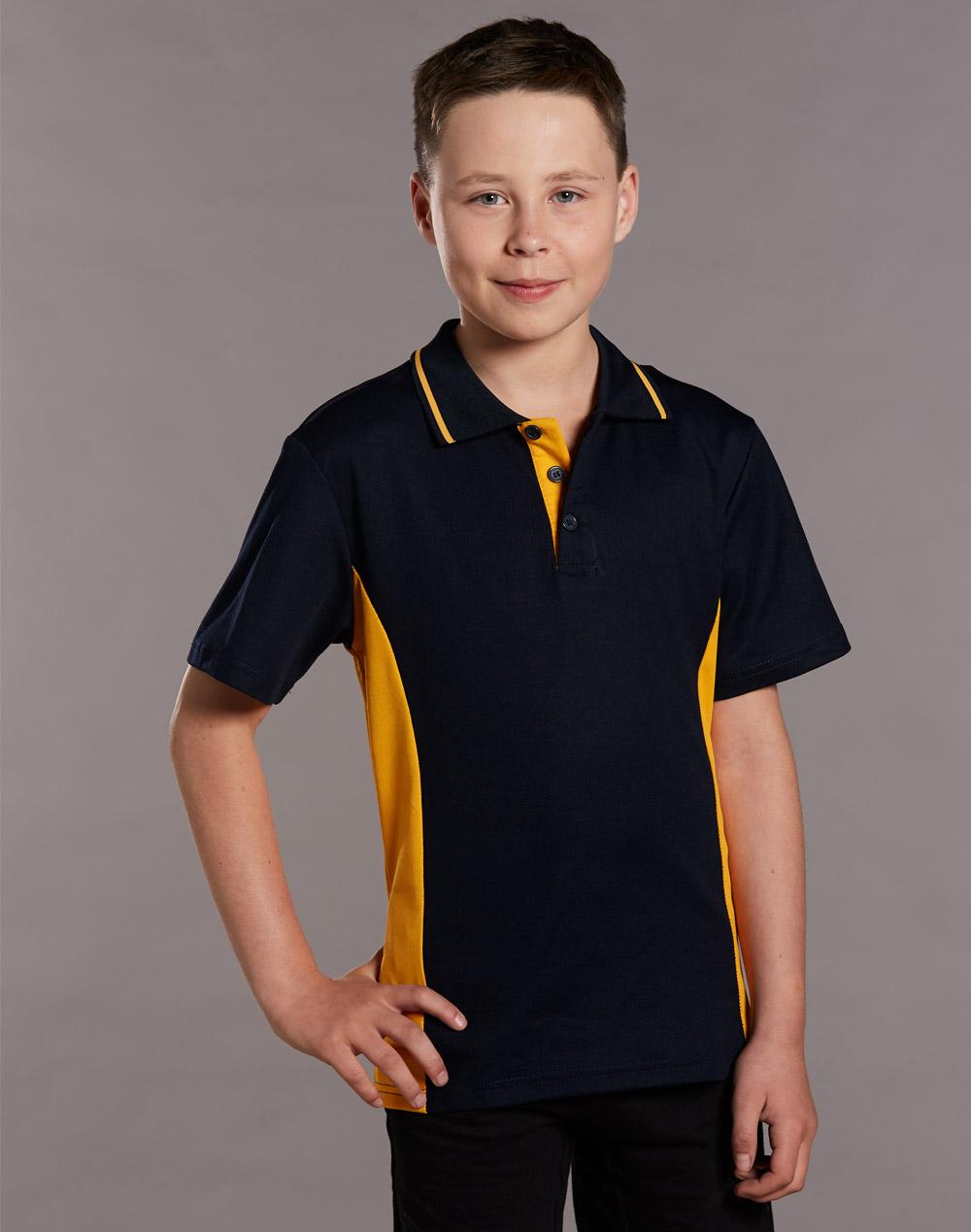 Kids Truedry Contrast Polo Short Sleeve - PS73K