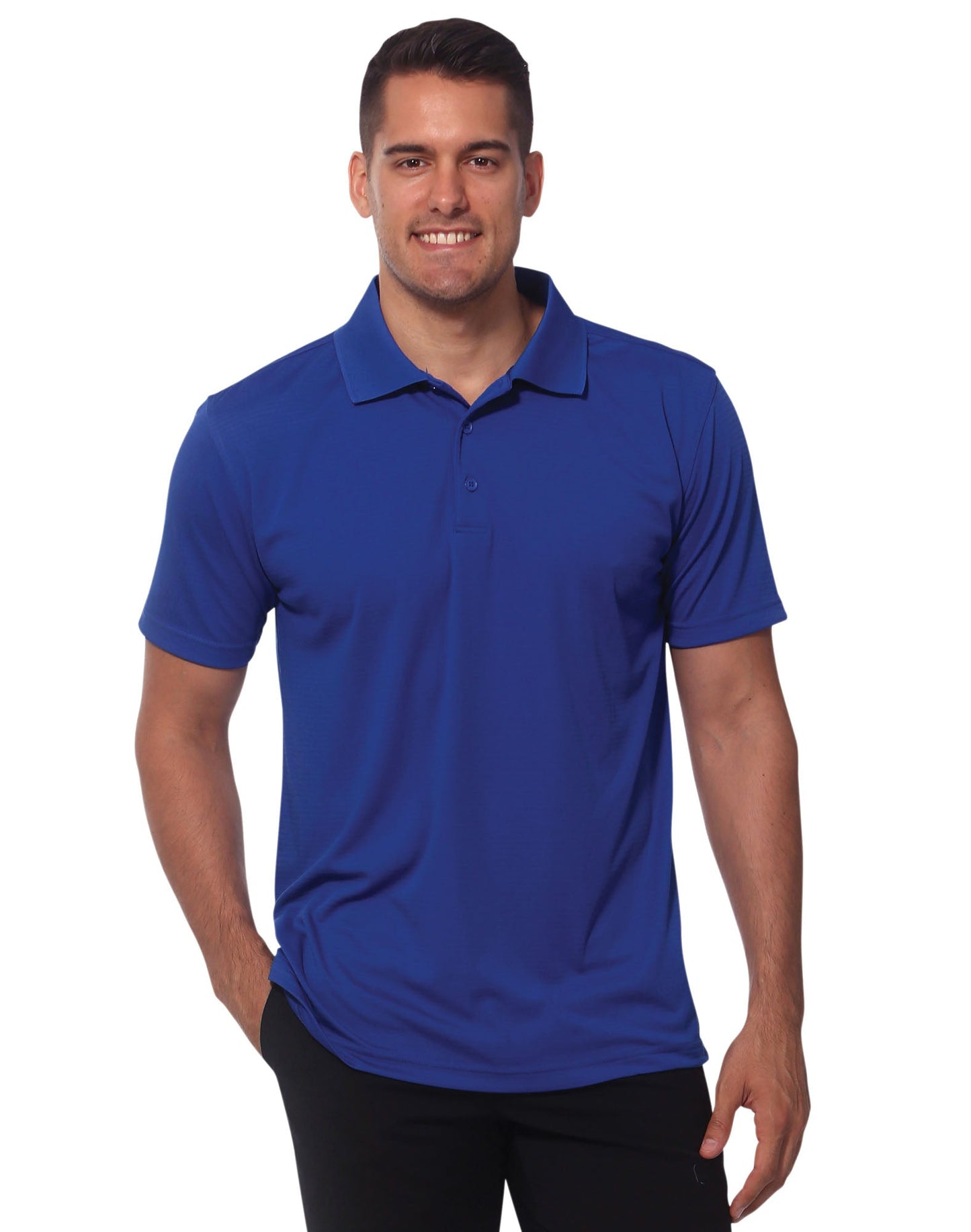 Men's Textured Polo - PS75
