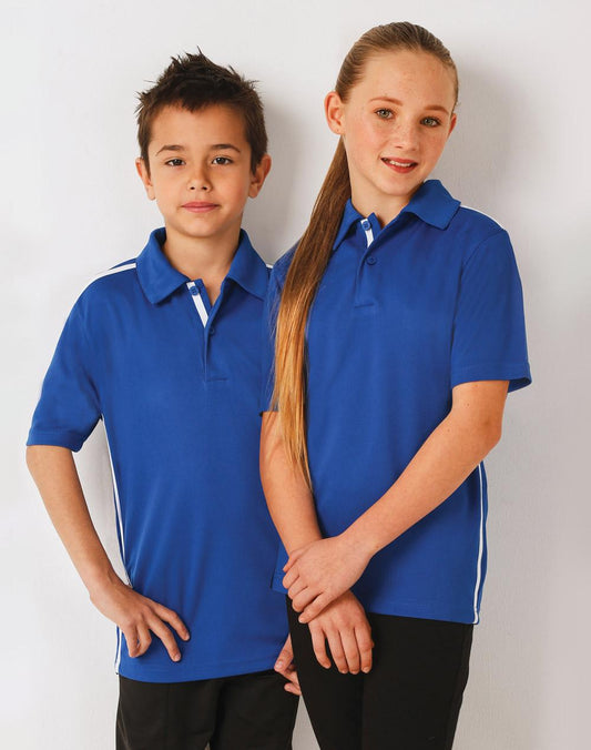 Kids Rapidcool Contrast Polo Short Sleeve - PS83K