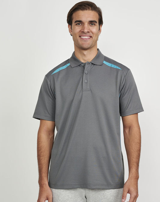 Men's Sustainable Poly/Cotton Contrast Short Sleeve Polo - PS93 (8 Colours)