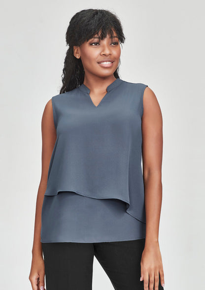 Seville Women's Sleeveless Layered Blouse - RB260LN