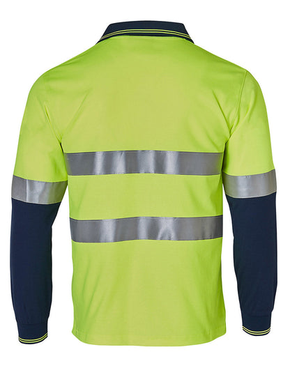 Men's TrueDry Safety Long Sleeve Polo With Tape - SW21A