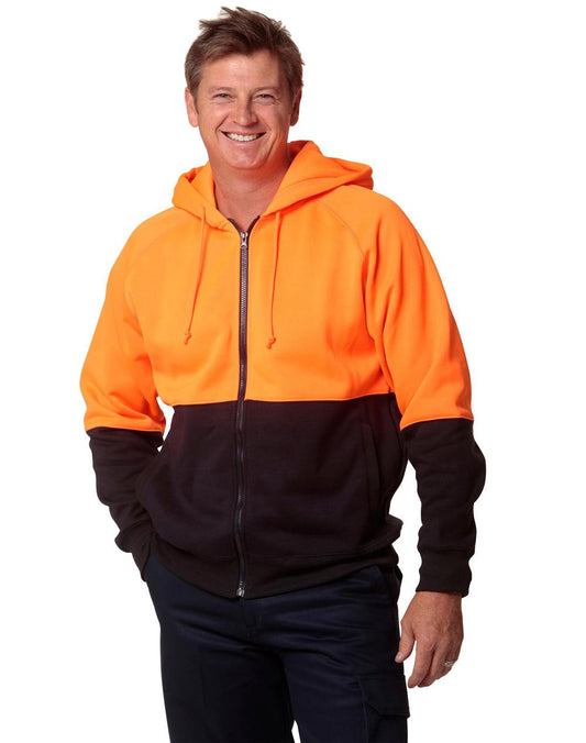Hi Vis Two Tone Fleecy Hoodie - SW24