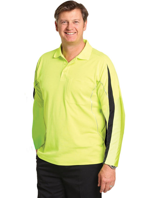 Men's Truedry Long Sleeve Safety Polo - SW33A
