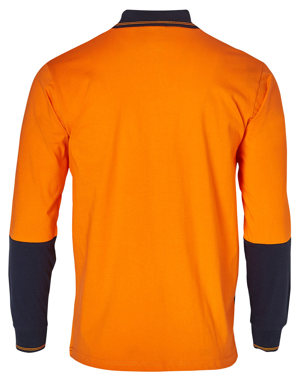 Hi Vis Cotton Two Tone Long Sleeve Polo - SW36