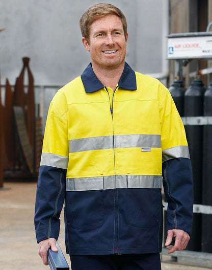Hi Vis Cotton Jacket with Tape - SW46