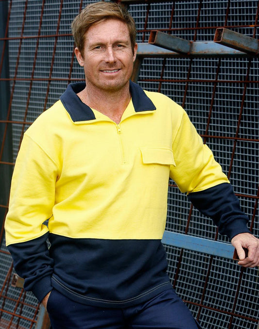 Hi Vis Two Tone Fleecy Sweat - SW47
