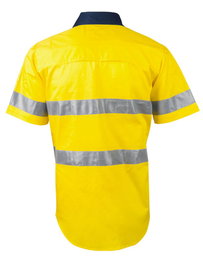 Men's Hi Vis Short Sleeve Shirt w/ Tape - SW59