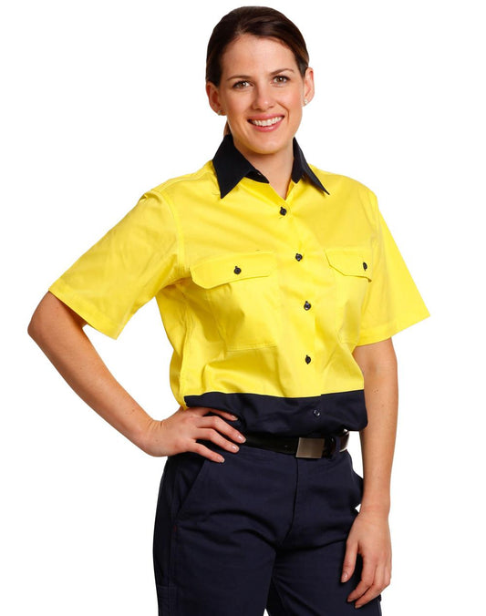 Ladies Short Sleeve Safety Shirt - SW63